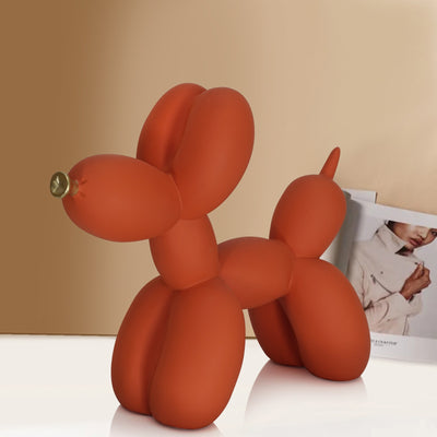 Simple orange balloon dog home decoration