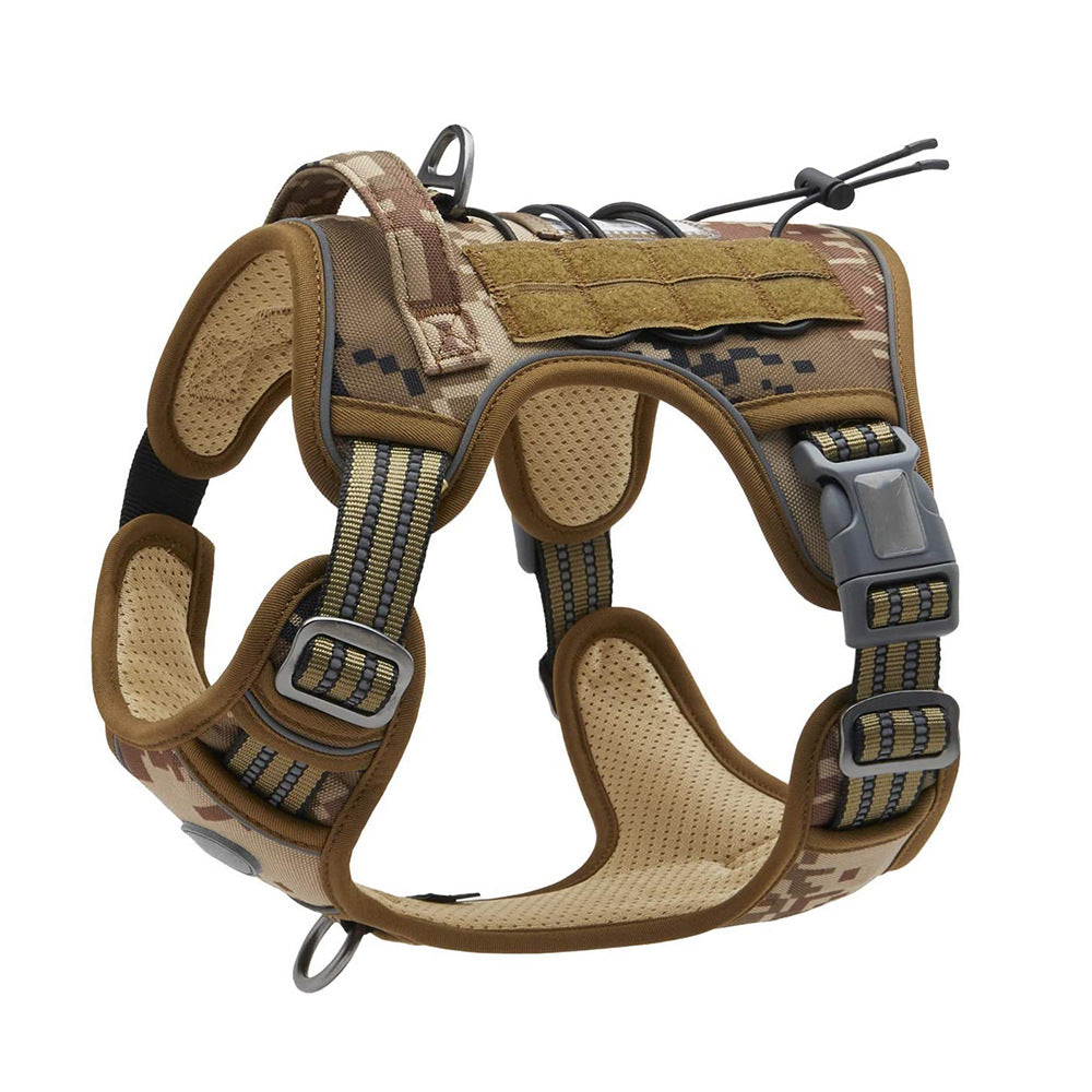 Medium To Large Dog Chest Strap Velcro Dog Tactical Vest Pet Chest and Back Traction Rope