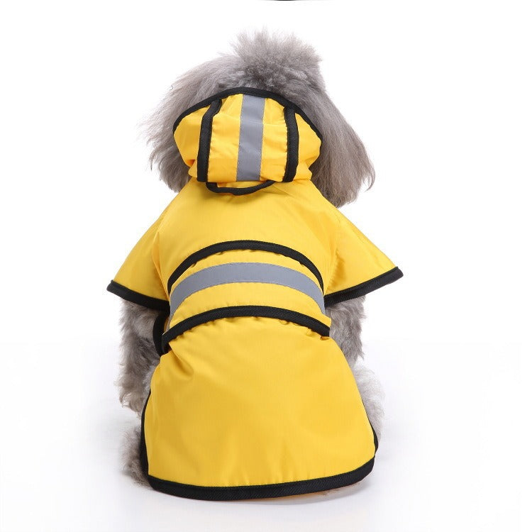 Dog Raincoat Reflective Dog Clothes Small Dog Bibi Teddy Four Seasons Universal Raincoat Pet Supplies