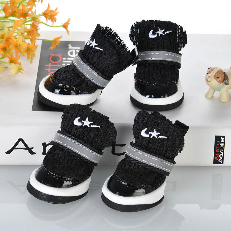 Dog Shoes Do Not Drop Feet Teddy Small Dog Pet Shoes Soft Bottom Foot Cover Breathable Corgi Bear Dog Shoes Spring And Summer