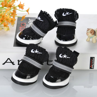 Dog Shoes Do Not Drop Feet Teddy Small Dog Pet Shoes Soft Bottom Foot Cover Breathable Corgi Bear Dog Shoes Spring And Summer