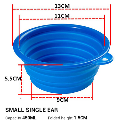 Small Silicone Dog Bowl Travel Folding Dog Bowl Tpe Pet Folding Bowl Outdoor Portable Dog Bowl