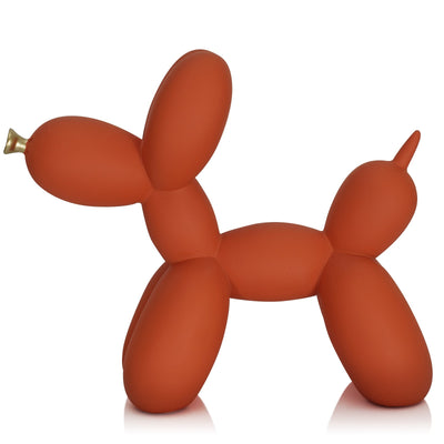 Simple orange balloon dog home decoration