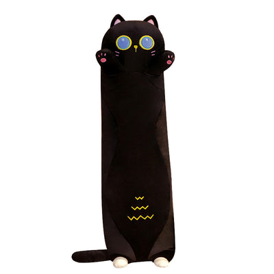 Japanese Chubby Cat Plush Toy Doll Cute Cat Pillow Children Bed Long Pillow Doll