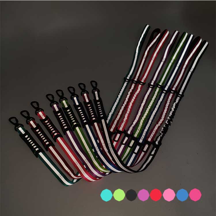 Explosion Proof Outdoor Dog Traction Rope Medium Size Dog Walking Rope Elastic Reflective Car Dual Purpose Traction Rope