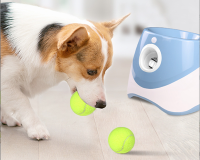 Durable Electric Interactive Throwing Training Dog Fetch Toy Thrower Machine Mini Tennis Automatic Dog Ball Launcher