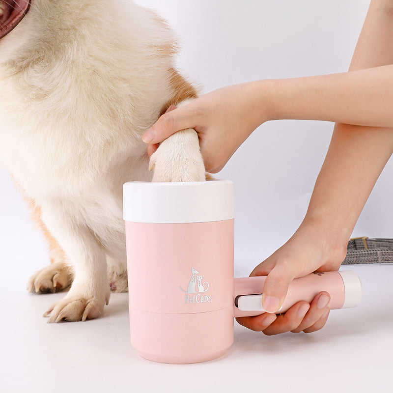 Pet Automatic Scrub-Free Cleaning Foot Into The Door To Wash Paws Dog Paws Electric Cup Dog Foot Washer