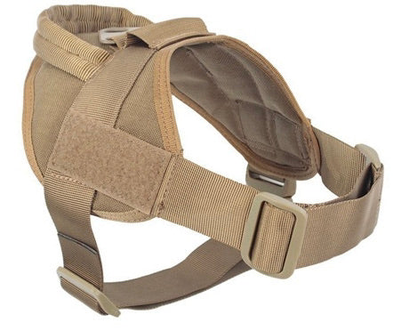 Dog Tactical Vest Nylon Outdoor Waterproof Dog Clothing Large And Medium-Sized Dog Training Vest Chest Strap Traction