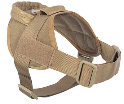 Dog Tactical Vest Nylon Outdoor Waterproof Dog Clothing Large And Medium-Sized Dog Training Vest Chest Strap Traction