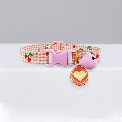 Cat Collar Bell Cute Polka Dot Pet Cat Small Dog Puppy Kitten Jewelry Adjustable Dog Necklace Collar