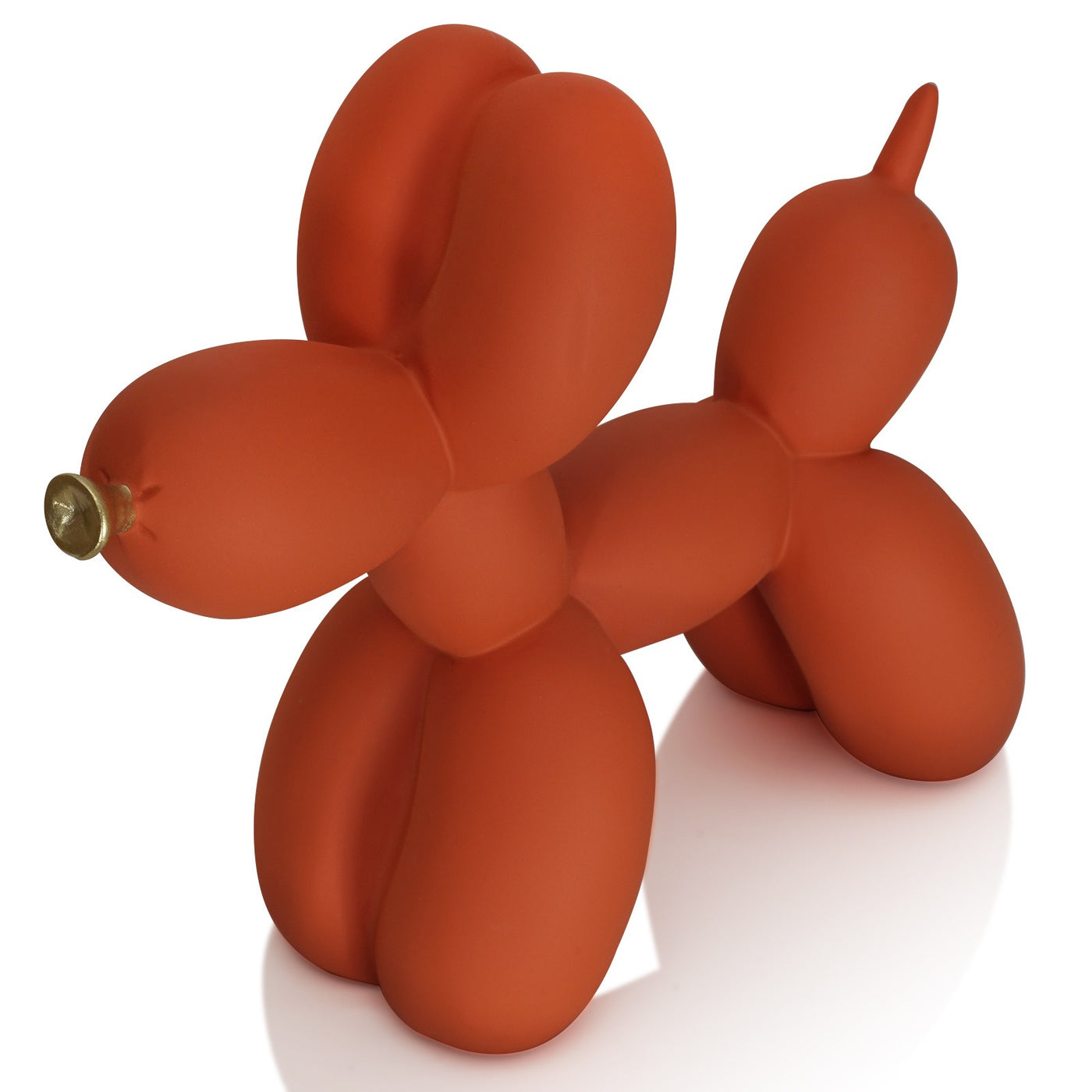 Simple orange balloon dog home decoration