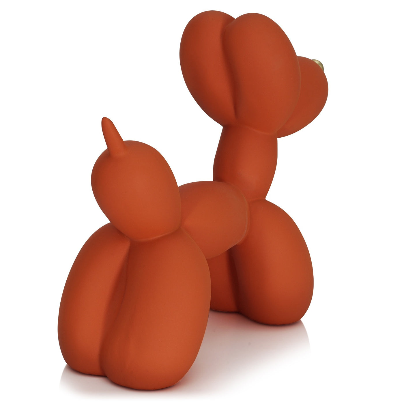 Simple orange balloon dog home decoration