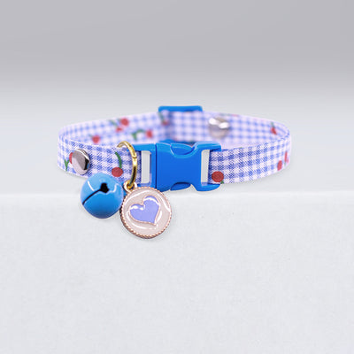 Cat Collar Bell Cute Polka Dot Pet Cat Small Dog Puppy Kitten Jewelry Adjustable Dog Necklace Collar