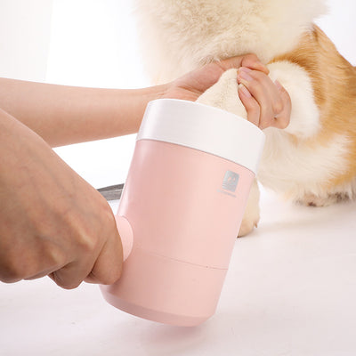 Pet Automatic Scrub-Free Cleaning Foot Into The Door To Wash Paws Dog Paws Electric Cup Dog Foot Washer