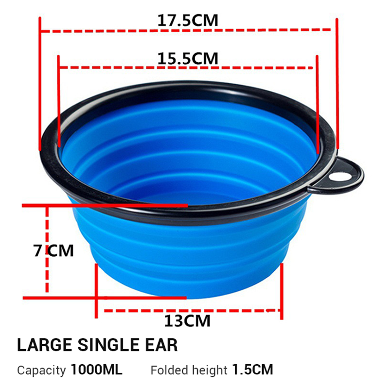 Small Silicone Dog Bowl Travel Folding Dog Bowl Tpe Pet Folding Bowl Outdoor Portable Dog Bowl