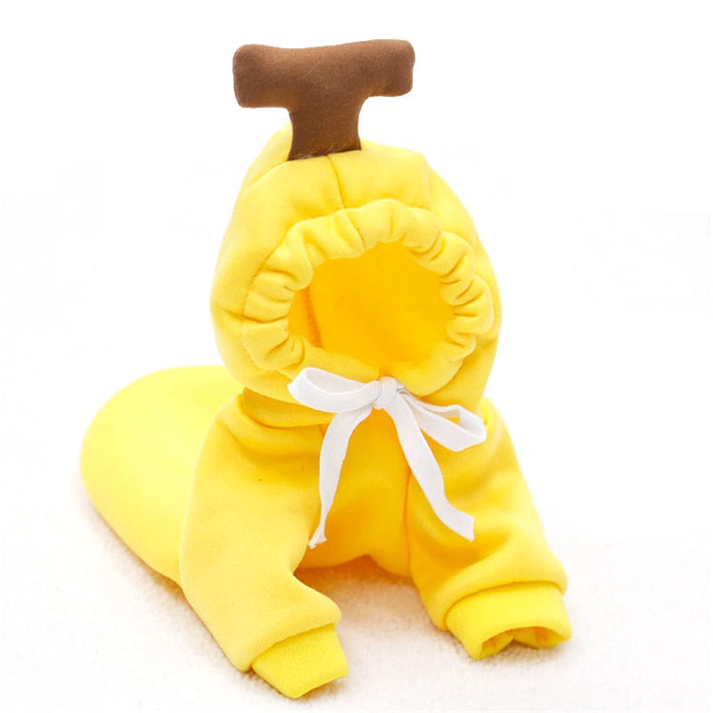 Warm Dog Winter Clothes Cute Fruit Dog Coat Hoodies Fleece Pet Dogs Costume Jacket for French Bulldog Chihuahua Ropa Para Perro