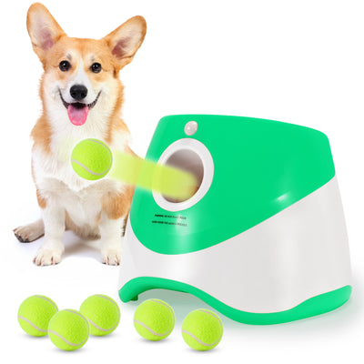 Durable Electric Interactive Throwing Training Dog Fetch Toy Thrower Machine Mini Tennis Automatic Dog Ball Launcher