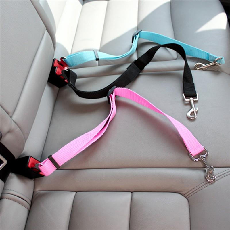 Dog car seat belt safety protector travel pets accessories dog leash Collar breakaway solid car harness