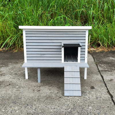 Outdoor Breathable Cat House for Outside Cats,Cat Shelter for Feral Cats with Escape Door,Porch Deck