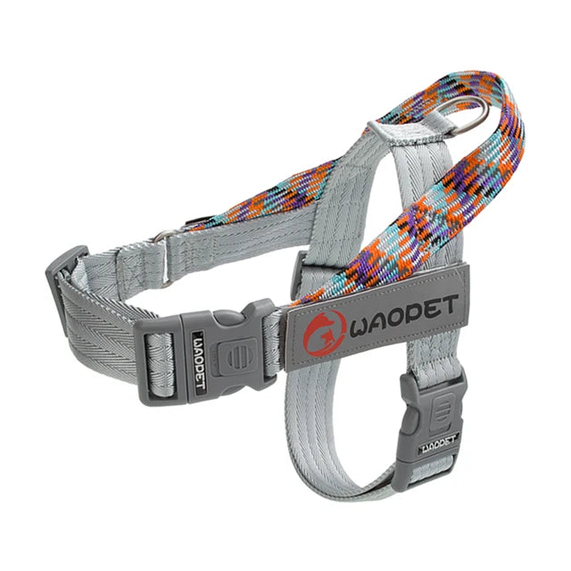 Durable Collar Harness for Small Medium and Large Dog, Adjustable No Pull Reflective Dog Vest, Walking Harness, Fashion Design