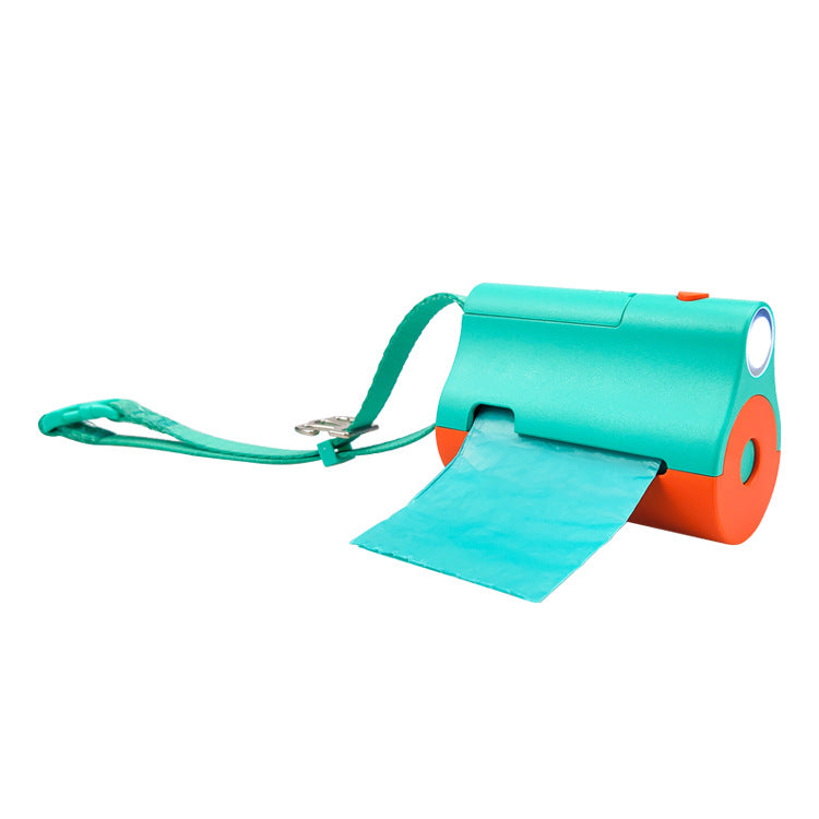 Pet Garbage Bag Dispenser With Light LED Dog Toilet Picker Walking Dog Shoveling Dog Cat Pet Garbage Box
