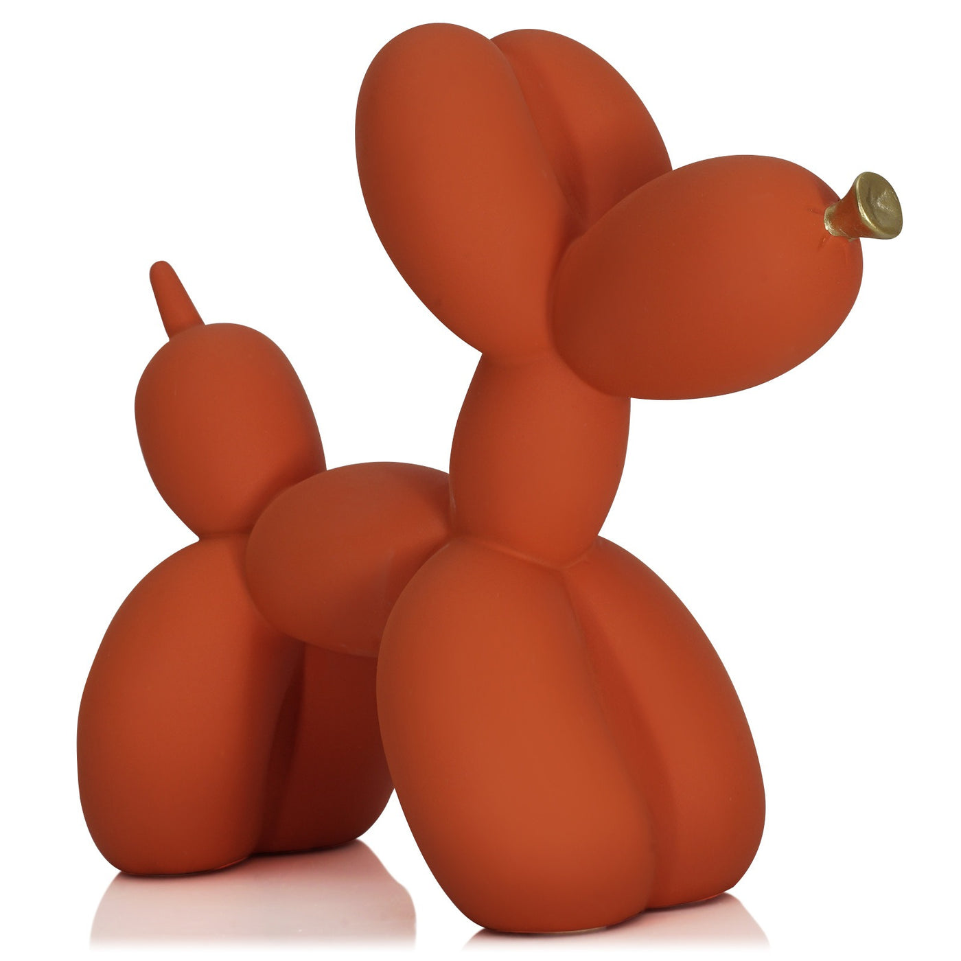 Simple orange balloon dog home decoration