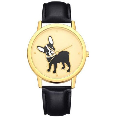 Women dog Printing Analog Quartz Wrist Watch