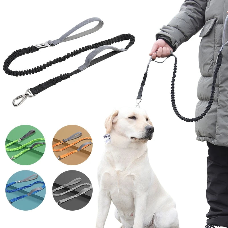 Dog traction rope reflective dog rope freely adjustable length