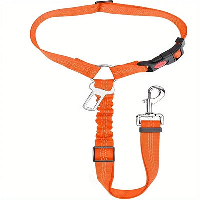 Pet car seat belt towing rope dog rope telescopic large dog ring buckle dog chain nylon