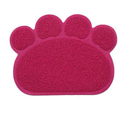 Paw Print Dog Cat Litter Mat