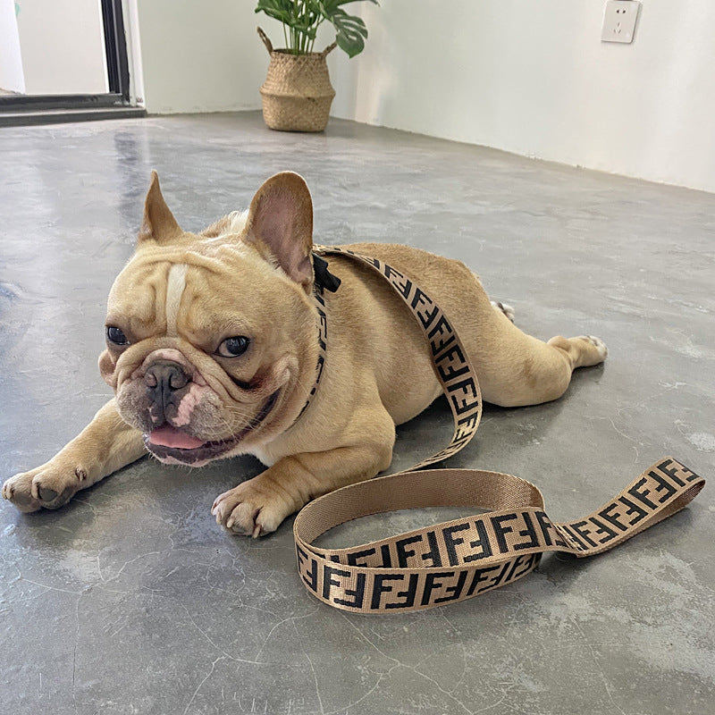 Trend Brand Pet Traction Rope Vest Chest Strap Explosion proof Flushing Dog Chain Fadou Keji Teddy Neck Collar