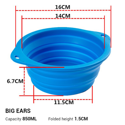 Small Silicone Dog Bowl Travel Folding Dog Bowl Tpe Pet Folding Bowl Outdoor Portable Dog Bowl