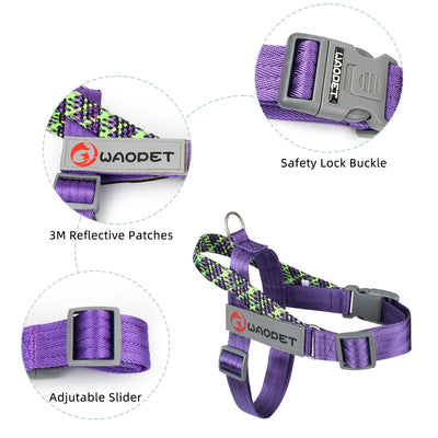 Durable Collar Harness for Small Medium and Large Dog, Adjustable No Pull Reflective Dog Vest, Walking Harness, Fashion Design