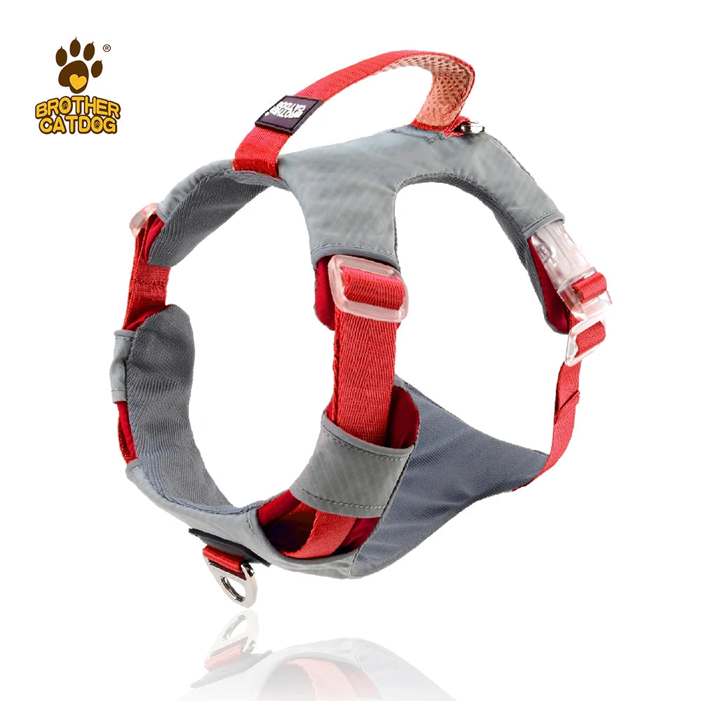 Reflective Pet Dog Harness Pet Dog Training Vest for Medium Big Large Dogs Adjustable Outdoor Harness Vest Collar Service Dog