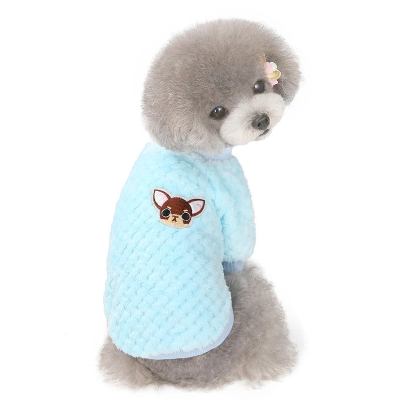 Winter Dog Plush Sweater